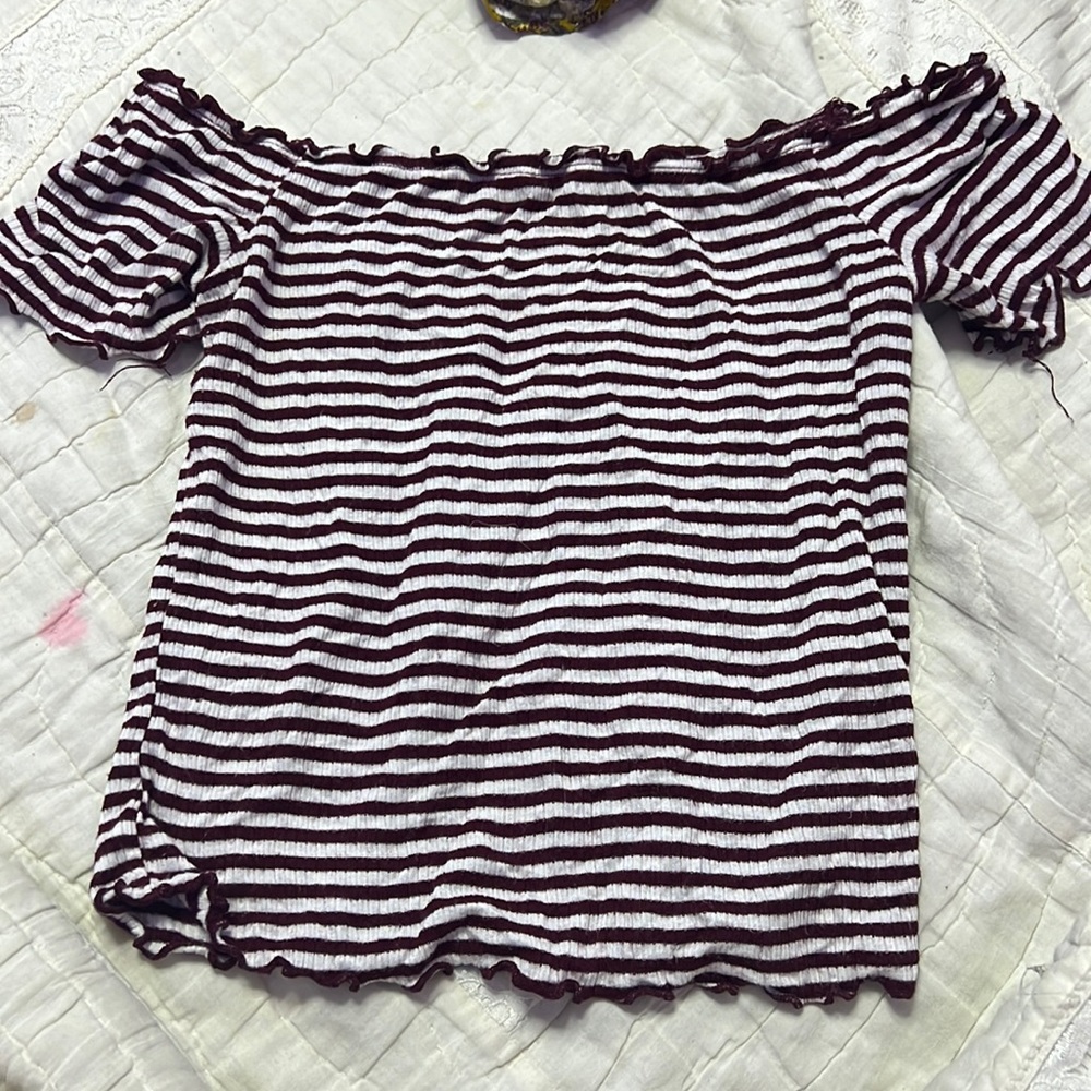 Ambience striped crop top